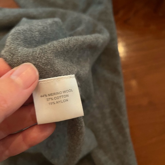 Peter Millar Autumn Crest Suede Trim 1/4 Zip - British Grey - Picture 6 of 6